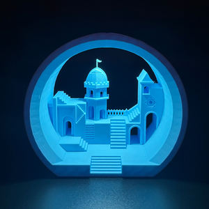 Figuras Decorativas Personalizables de Plástico Impresas con Diseño de Fantasía Científica de Monument Valley, Excelentes Estatuas de Juguete para Halloween - Product Image 4