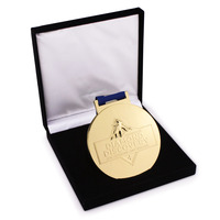 Plaque de trophée en or personnalisée pour cadeaux de fabricants, remise dans une boîte en bois