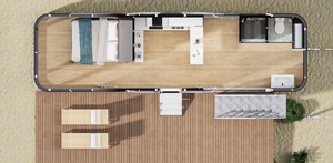 Çift katmanlı modüler çelik yapı nefes alan kapsül otel yatak odası daire seyahat turistik ev için - Product Image 3