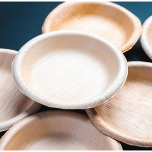 Assiettes en feuilles d'arec à double couche, renforcées, écologiques, compostables, vaisselle jetable pour les aliments lourds et la restauration - Product Image 6