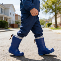 Bottes de pluie en caoutchouc pour femmes et hommes, imperméables en PVC, séchage rapide, bottes de sécurité en tissu