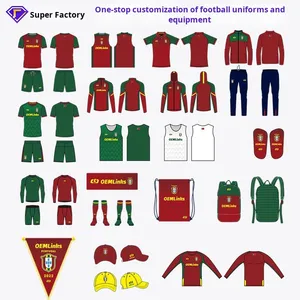 Maillot de <span class=keywords><strong>football</strong></span> personnalisable à manches courtes pour homme, uniforme d'entraînement sportif intégral à séchage rapide, vêtements de <span class=keywords><strong>football</strong></span> - Product Image 4