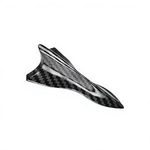 Nuevas antenas universales de aleta de tiburón negras para techo de coche, detalles de acero inoxidable adhesivos para el exterior del coche - Product Image 4