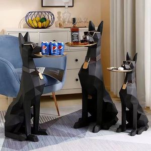 Handcrafted Resin Doberman Ornament - Unique Floor-Standing Decor for Home - Product Image 2