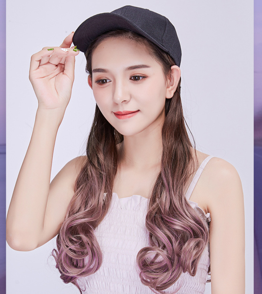 2021 модная длинная шапка с крупными волнистыми градиентными париками для женщин