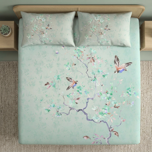 Super King Size 108 X 108 Inch <b>Flat</b> Double Bedsheet 2 <b>Pillow</b> Covers Heavy Digital Print Combined 3pcs Quilt Sets Super Quality - Product Image 3