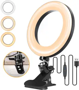 2023 New Smart 360 Rotating Curved Led Mobile Phone Pro Selfie Ring Light With A Tripod Stand For Vlogging Photographic