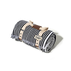 Alfombra de lona a prueba de arena para playa, manta inferior impermeable de pvc antideslizante con agujero central de ojal para paraguas, venta al por mayor - Product Image 1