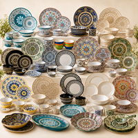 Assiettes en mélamine à motifs traditionnels pour les grandes familles et les services de restauration