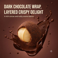Nueces de Macadamia Premium Cubiertas con Chocolate Negro Real, Snacks de Granos Tostados, Envueltas Individualmente, OEM