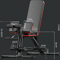 Banc de musculation pliable et réglable anti-stress pour la salle de sport, idéal pour l'entraînement de force et les exercices de fitness