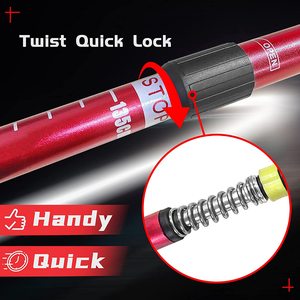 <span class=keywords><strong>Bastones</strong></span> nórdicos ultraligeros para caminar, con sistema de bloqueo rápido y antigolpes, telescópico, plegables, paquete de 2 unidades - Product Image 5