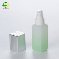 EU-Beauty Oem vendeur d'emballages cosmétiques cylindre vide personnalisé fond épais conteneur de soins de la peau bouteille en verre pompe de lotion sérum