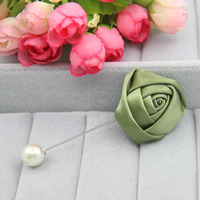 Broche Fleur Rouge Tendance en Gros pour Femme, Accessoire Épinglette pour Voile et Foulard