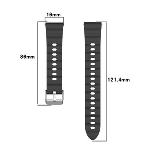 Bracelet de montre intelligent 18mm à dégagement rapide pour <span class=keywords><strong>Huawei</strong></span> Watch GT6 Bracelet de remplacement en silicone souple de 41mm pour femmes et hommes - Product Image 3