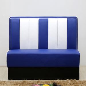 (SP-KS269) אמריקאי דיינר ריהוט 50s סגנון חיל הים כחול עור דוכני מסעדה 2 מושביים דיינר תא ריהוט - Product Image 3