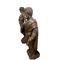 Haute Qualité Bronze Religieux Saint Statue Exquis Artisanat Art Décor pour Jardin ou Église Offre Spéciale Figurine