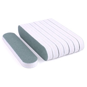 Móng Tay Nhỏ Tập Tin 9*2 Cm Chà Nhám Khối Miếng Bọt Biển Màu Xanh Lá Cây Trắng Tập Tin Hai Mặt Đệm - Product Image 5