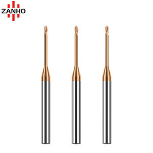 ZANHO Cadcam 55 HRC 2-flauto 1.5 collo lungo a sfera taglio piatto personalizzabile OEM & ODM Endmill mulini fresa fine fresa - Product Image 3