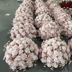 EG-VJ023 <strong>Wedding</strong> Silk Flowers Arrangements Artificial Red Rose <strong>Wedding</strong> Flower Ball <strong>Centerpieces</strong> - Product Image 6