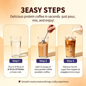 เครื่องดื่มกาแฟเย็นรสโปรตีนสูง น้ำตาลน้อย ไขมันต่ำ บรรจุภัณฑ์สำหรับเป็นของขวัญ ทดแทนมื้ออาหาร ลดน้ำหนัก เผาผลาญไขมัน เพิ่มพลังงาน รับผลิตแบบ OEM - Product Image 4