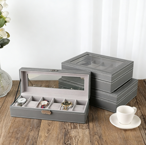 Boîte de rangement pour montres en cuir sur mesure, boîte de présentation pour montres-bracelets, étui à montres détachable, boîte de présentation pour montres-bracelets - Product Image 2