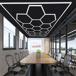 Commercial Work Light 42W Aluminum Honeycomb Lamp Lighting For Garage Hexagon LED Light For Workshop Gym