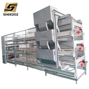 Equipo de Jaulas Automáticas para Gallinas Ponedoras en Granjas Avícolas, Sistema de Batería Tipo H para Cría de Aves - Product Image 3