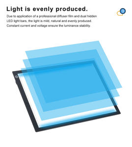 3 Level Stepless Abs Milieuvriendelijk Verlicht Dimmen Schilderij Tablet Tekening Lightpad Licht Led Kopieerbord - Product Image 4