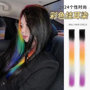 Extensiones de Cabello con Gancho para Oreja, Largas, Rizadas, Coloridas y con Reflejos, para un Estilo Moderno - Product Image 1