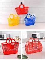 Vente chaude Multifonctionnel Poignée Panier Camping En Plein Air Petit Pique-Nique Cuisine Légumes Paniers De Stockage