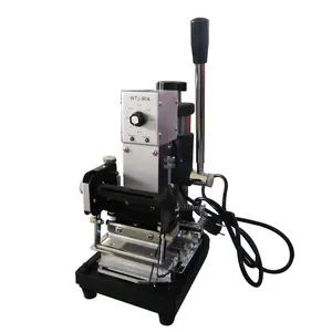Máquina de grabado en relieve de cuero PU con Logo de letras de latón personalizadas, para estampado en caliente