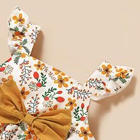 Ensemble de vêtements pour bébé fille, été, mode, 3 pièces, haut sans manches à volants, short à fleurs, bandeau