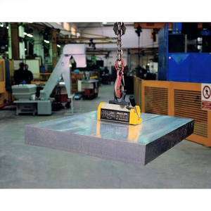 Kustom portabel Manual permanen pengangkat magnet kapasitas 500KG sampai 1 Ton bahan logam rantai jenis Sling untuk penggunaan rumah Industri - Product Image 5