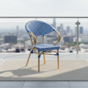 Chaises de bistrot parisien en rotin tressé à la main pour l'extérieur, style français, ensembles table et chaises de bistrot pour <span class=keywords><strong>restaurant</strong></span> et jardin, vente en gros - Product Image 4