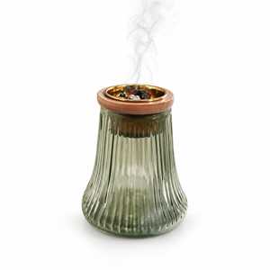 <b>Wooden</b> & Glass Incense Burner for <b>Temple</b> Decoration Meditation Yoga Studio and Premium Spiritual Home Accessories - Product Image 6