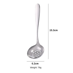 Cuchara Grande para Sopa DFS02 Personalizada, de Acero Inoxidable SUS 304, Diseño Creativo Chino, para el Hogar, con Mango Largo y Grueso - Product Image 4