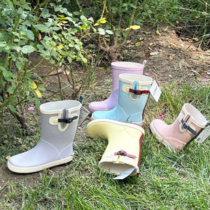 Bottes de pluie en caoutchouc pour enfants, légères, antidérapantes, avec logo personnalisé, pour tout-petits, chaussures imperméables, bottes Wellington pour enfants - Product Image 4