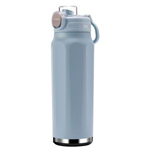 Gobelet isotherme double paroi en acier inoxydable 316, grande capacité, avec corps octogonal antidérapant et double paille intégrée - Product Image 2