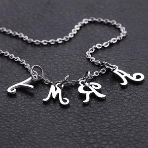 Corea KPOP BTS <span class=keywords><strong>A</strong></span>.R.<span class=keywords><strong>M</strong></span>.Y Collares pendientes, joyerí<span class=keywords><strong>a</strong></span> de acero inoxidable de moda Collar de letras del EJÉRCITO DE EE. UU. / - Product Image 1