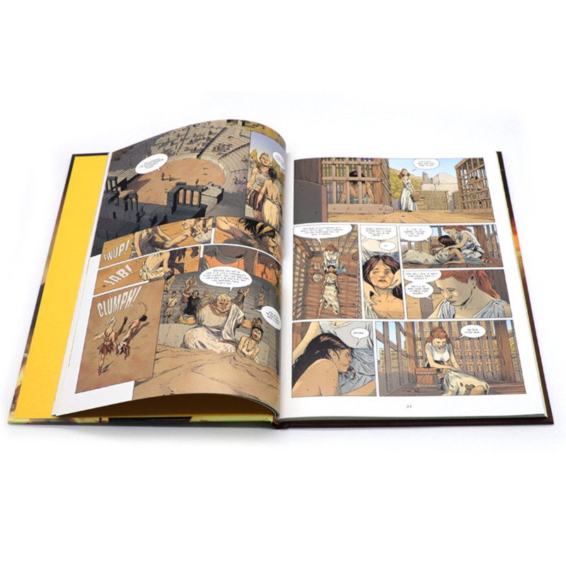 Professional high quality hardcover comic story book printing factory