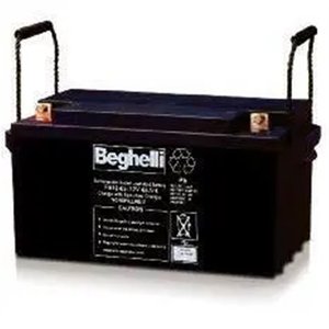 Batteria al piombo-acido Beghelli Pb 12V 65Ah T9 per energia solare e di backup - Product Image 1