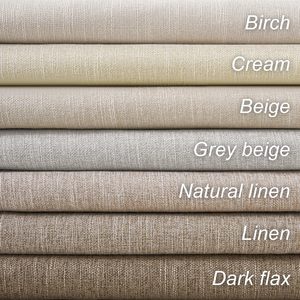 Nông thôn màn Linen Polyester Rèm thiên nhiên lanh linen rèm cửa màu be Linen rèm vải - Product Image 6