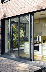 Elegantes puertas correderas de aluminio de aspecto minimalista adecuadas <span class=keywords><strong>para</strong></span> la decoración de interiores de la cocina de la sala de estar - Product Image 6