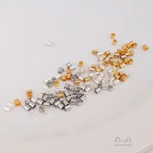 Jewelry Making Accessories Beads Positioning Tube Gold Silver Components Positioning Tube Beads For Jewelry Making Findings