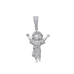 Ciondolo all'ingrosso con zircone personalizzato per bambini piccolo ragazzo angelo custode - Product Image 4