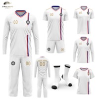 Service OEM personnalisé, maillot de football rétro unisexe, 100% polyester, imprimé par transfert thermique, vêtements d'entraînement d'automne, respirant, séchage rapide