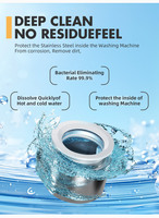 Solution de nettoyage de toilette domestique Comprimés effervescents faciles à enlever Comprimés de nettoyage solides jetables pour machine à laver