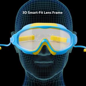 Gafas de Natación Profesionales de Alta Calidad con Marco Grande, Visión Amplia, Antivaho, Protección UV, Impermeables, Diseño Deportivo y Moderno - Product Image 4