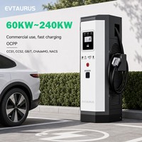 Estación de Carga Rápida CC para Vehículos Eléctricos de 80kw, 120kw, 160kw, CCS2, GBT, Montada en Suelo, de Alta Resistencia, con Certificación CE y OCPP, con Revestimiento Anticorrosión